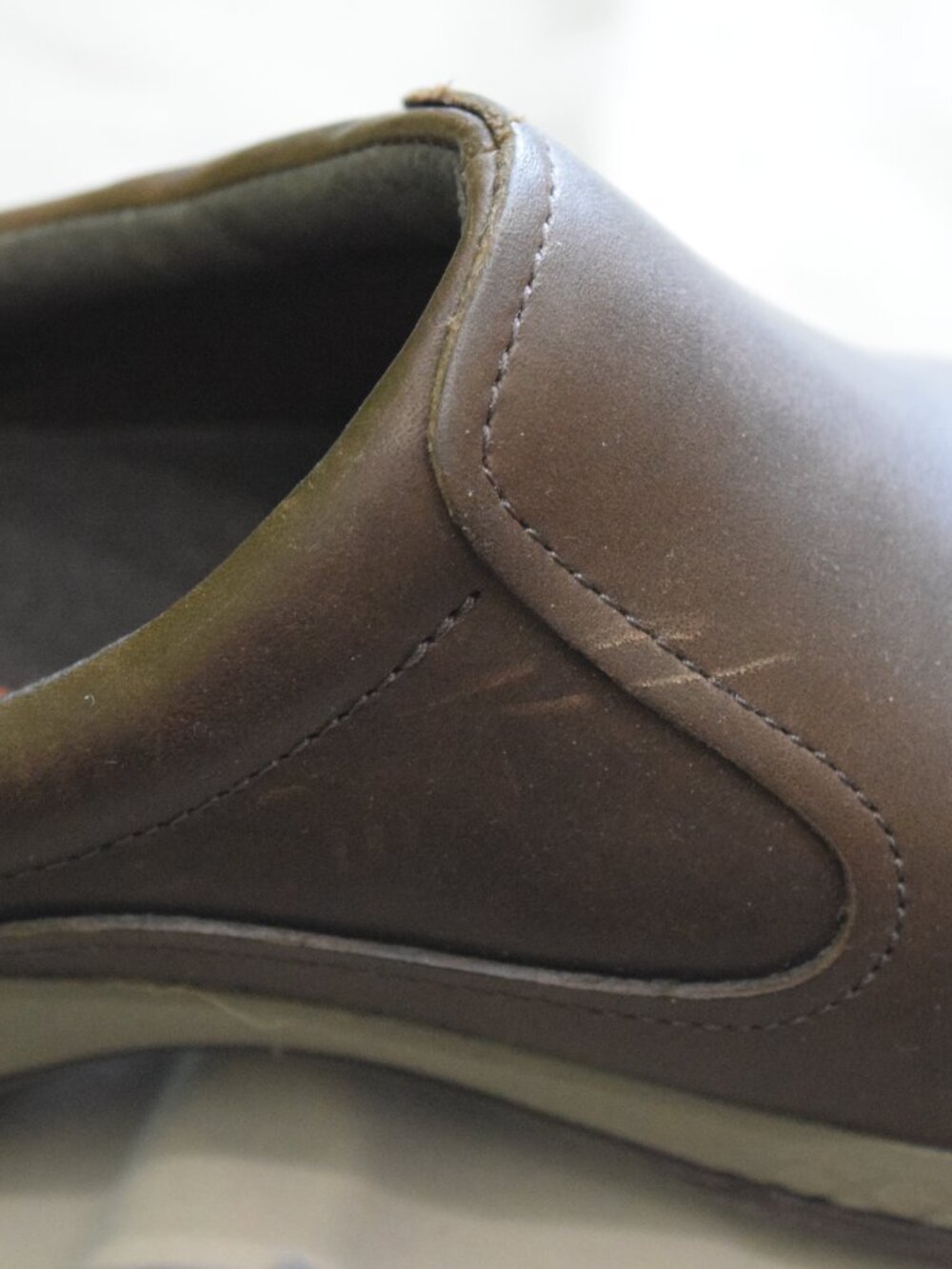 Merrell Encore Q2 Espresso Brown Leather Clogs Mules Comfort Slip On Size 8 - Picture 6 of 8